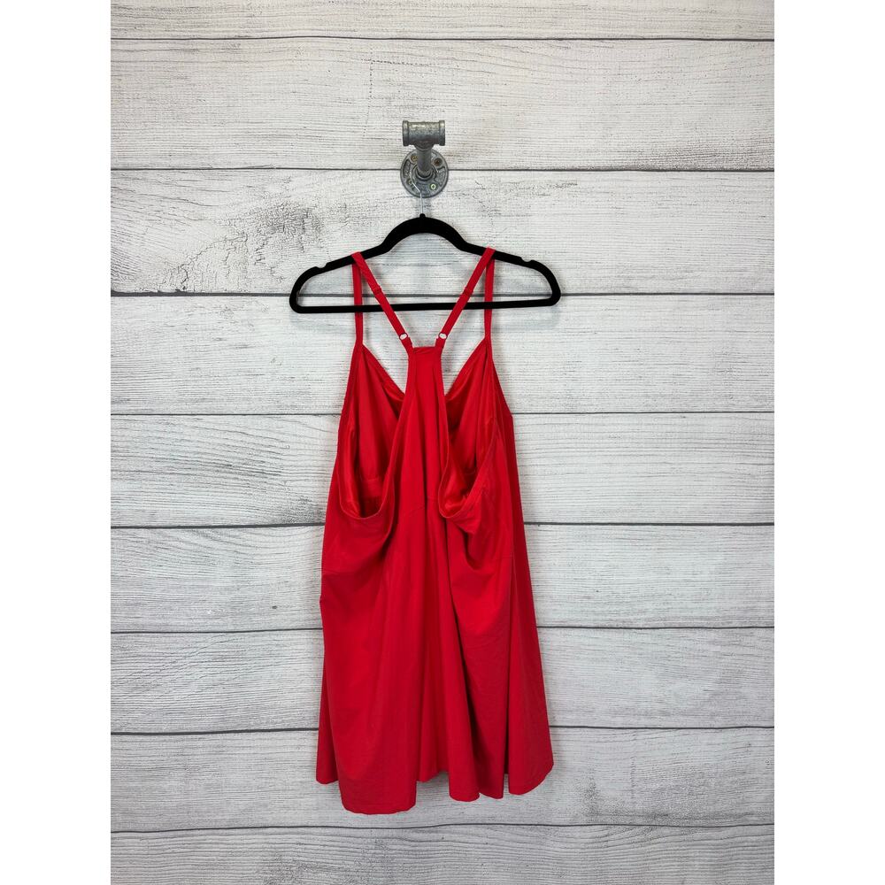All In Motion Plus Size Active Red Coral Sleeveless Sporty Dress Size 3X - Picture 7 of 8